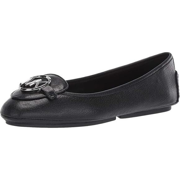 Michael Kors Lillie Women's Moccasin Flats, Black Size 7W - Picture 1 of 5